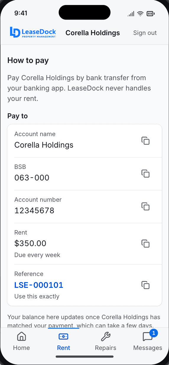 The renter portal: Rent
